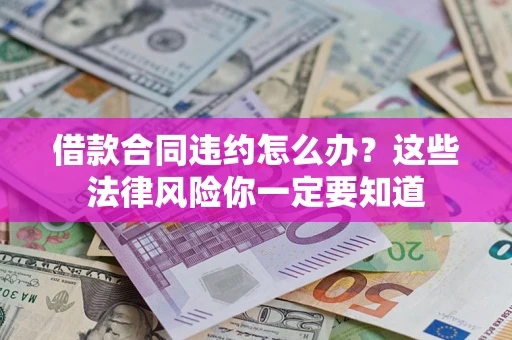 武汉借款合同违约怎么办？这些法律风险你一定要知道