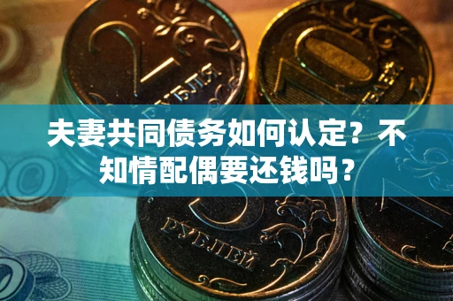 武汉夫妻共同债务如何认定？不知情配偶要还钱吗？