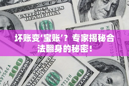 武汉坏账变‘宝账’？专家揭秘合法翻身的秘密！