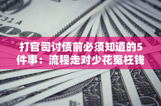 武汉打官司讨债前必须知道的5件事：流程走对少花冤枉钱