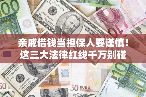武汉亲戚借钱当担保人要谨慎！这三大法律红线千万别碰