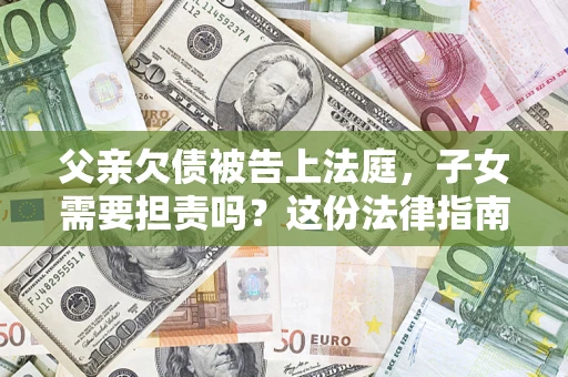 武汉父亲欠债被告上法庭，子女需要担责吗？这份法律指南必须看完