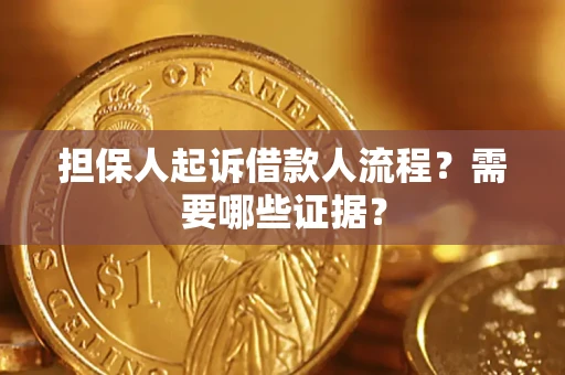 武汉担保人起诉借款人流程？需要哪些证据？
