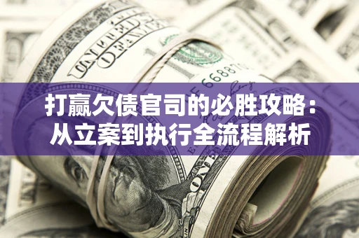 武汉打赢欠债官司的必胜攻略：从立案到执行全流程解析