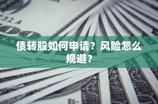 武汉债转股如何申请？风险怎么规避？