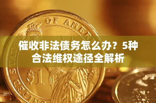 武汉催收非法债务怎么办？5种合法维权途径全解析