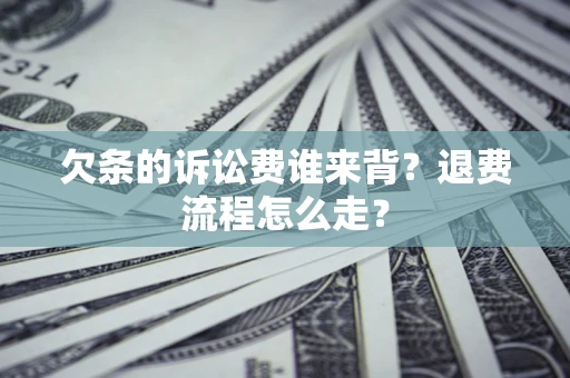武汉欠条的诉讼费谁来背？退费流程怎么走？